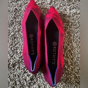 Rothy's Red Camo Points RETIRED COLOR